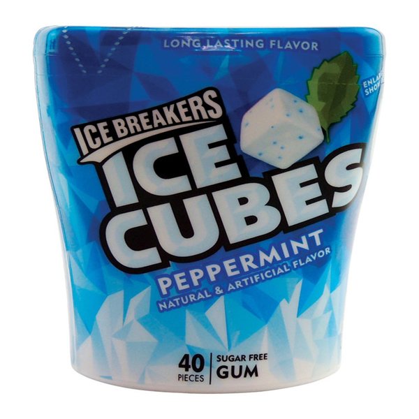 Ice Breakers Ice Cubes Peppermint Chewing Gum 40 pc 3400070102